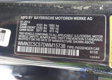 2013 Mini Countryman Cooper S z USA, uszkodzony, nr VIN WMWZC5C57DWM15738